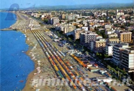 Riccione - La spiaggia dall'aereo