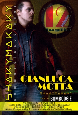 Dj Gianluca Motta allo ShakyMakaky