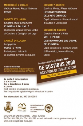 De Gustibus Gabicce Mare 2008