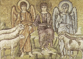 Mosaico Cristo Divide Pecore dai Capri Sant'Apollinare Nuovo