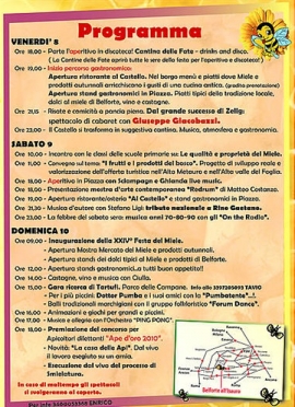 programma mostre miele