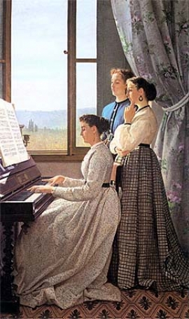 Silvestro Lega, Il canto dello stornello, 1867