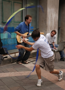 Artisti di strada sul Lungomare