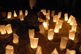 Cervia notte rosa in spiaggia