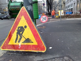 Chiusura lavori via Einaudi