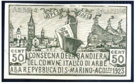 Francobollo San Marino Arbe