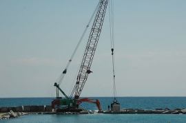 Molo di Cattolica erosione spiaggia