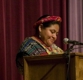 Premio nobel Rigoberta Menchú a Bologna