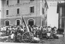 La piazza del mercato di Viserba