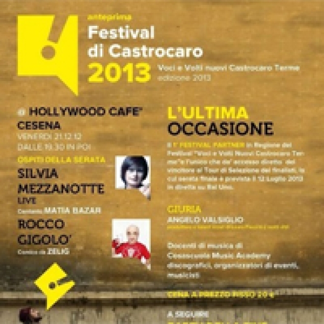 Anteprima Festival di Castrocaro Anteprima Festival di Castrocaro