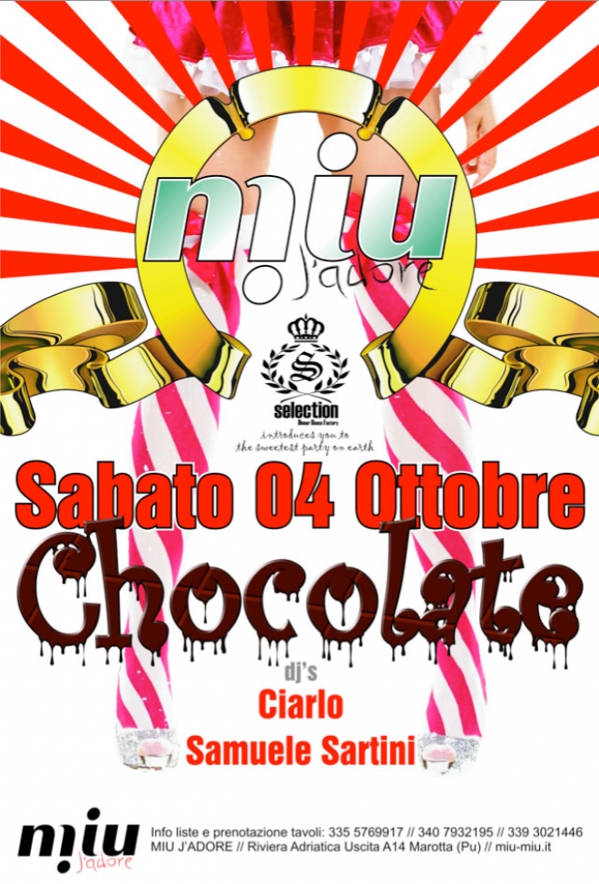 Serata Chocolate al Miu J'adore