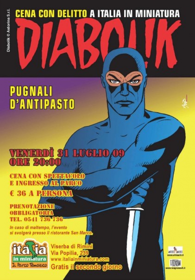 Diabolik a Italia in Miniatura a Rimini Diabolik a Italia in Miniatura a Rimini