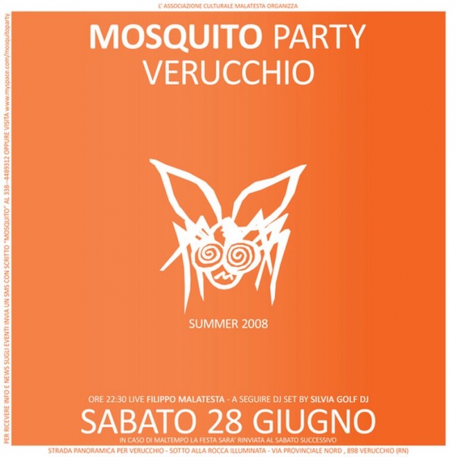 Mosquito Party a Verucchio con Filippo Malatesta
