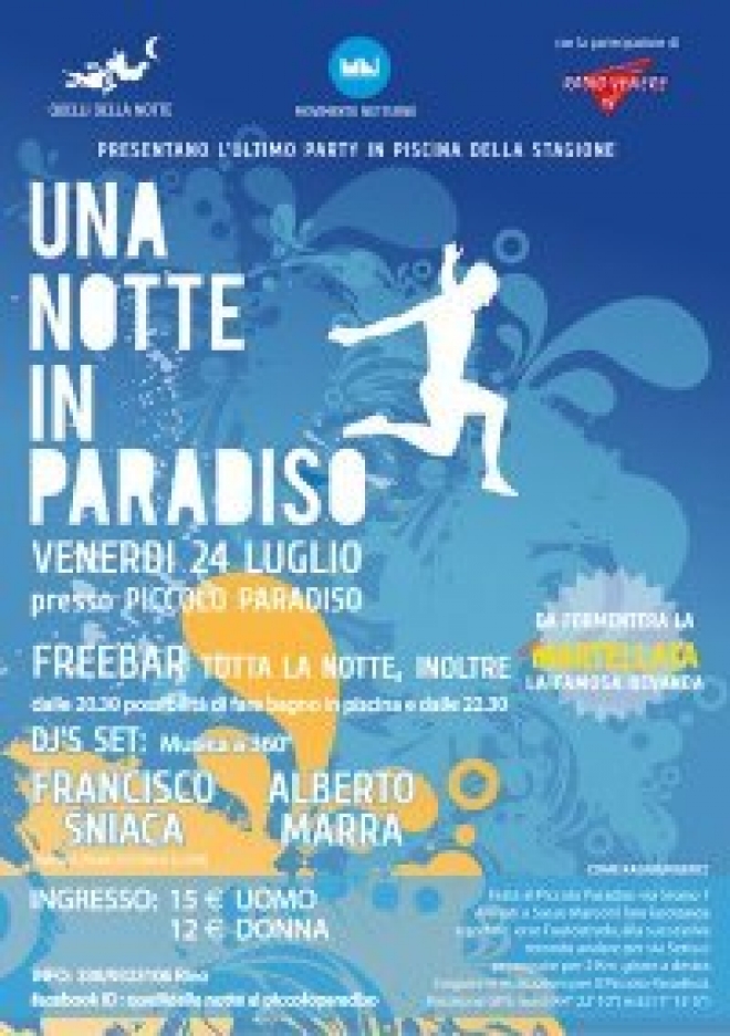 Party Sasso Marconi Una Notte In Paradiso Party Sasso Marconi Una Notte In Paradiso