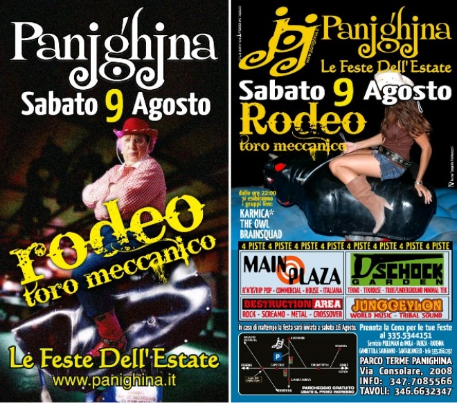 Rodeo Toro Meccanico alla Panighina