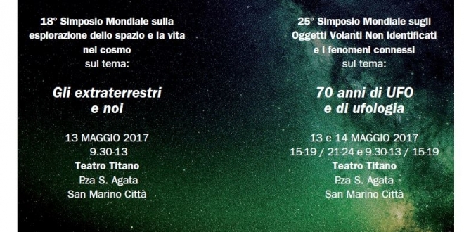 Simposio Ufo 2017 San Marino 