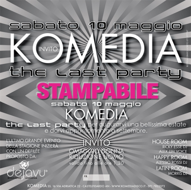 The Last Party Komedia Disco
