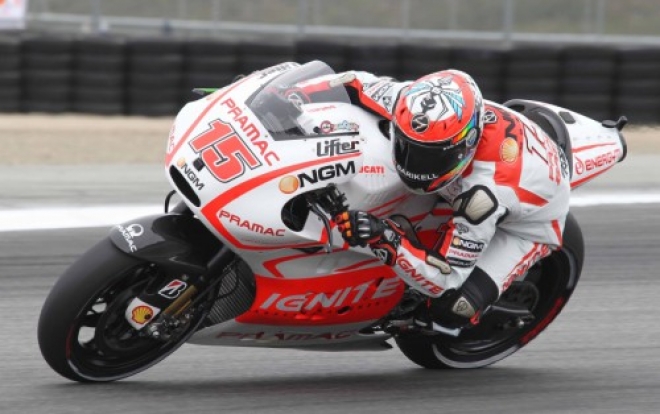 Alex De Angelis prove a Laguna Seca Alex De Angelis prove a Laguna Seca