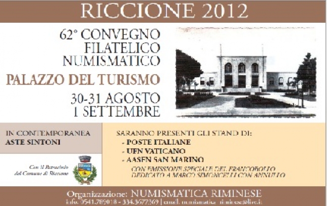 Convegno Filatelico 2012 Riccione Convegno Filatelico 2012 Riccione
