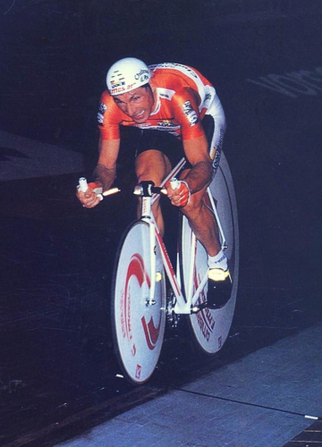 Francesco Moser a Santarcangelo Francesco Moser a Santarcangelo