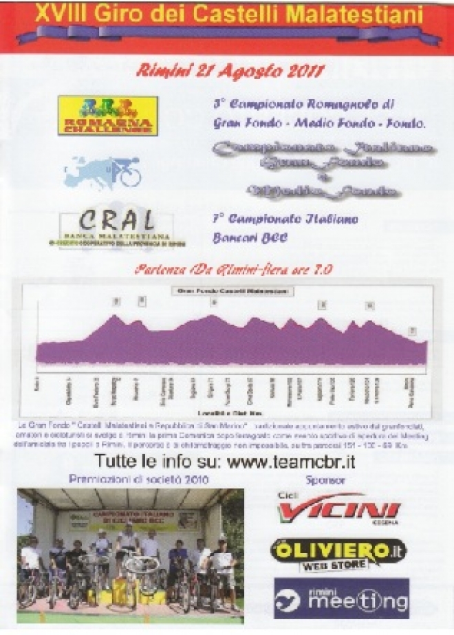 Giro Dei Castelli Malatestiani 2011 Giro Dei Castelli Malatestiani 2011