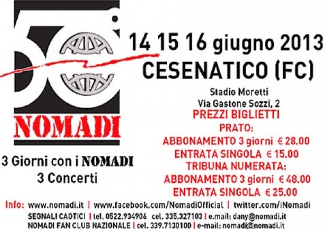 Nomadi 50 Anni Cesenatico Nomadi 50 Anni Cesenatico