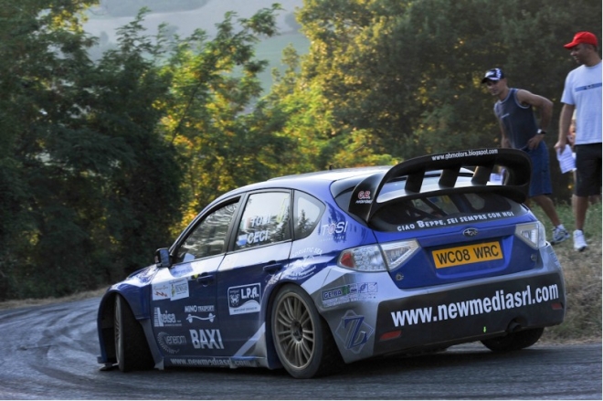 G.Paolo Tosi con la sua Subaru Wrc ‘08