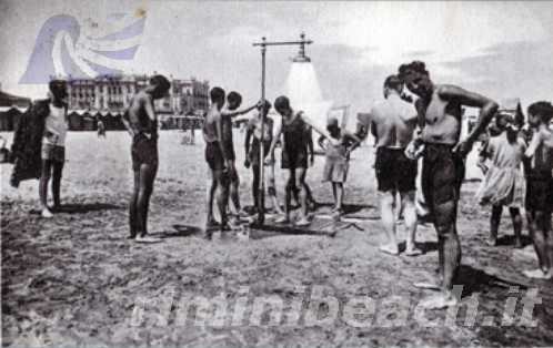 Vita di spiaggia a Rimini