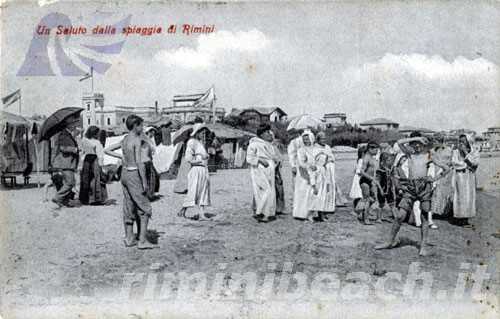 Vita di spiaggia a Rimini