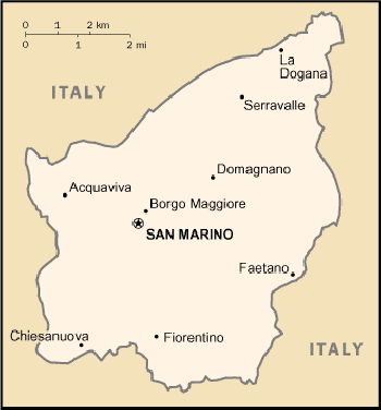 Mappa San Marino